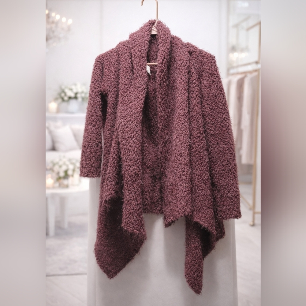 Umgee Size Small Textured Mauve Cardigan